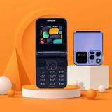 Snectian Rock Z Dual Sim |Keypad Mobile| with 2.4" Display Call & SMS Indicator (Purple)