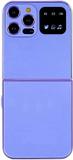 TOUCH 18 Rock Z Flip Dual Sim |Keypad Mobile| with 2.4" Display Call & SMS Indicator (Purple)