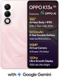 OPPO K13x 5G 6000mAh and 45W SUPERVOOC Charger & AI (Sunset Peach, 128 GB) (4 GB RAM)