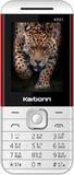 KARBONN K31 Dual Sim Keypad Phone|1750 mAh Battery|0.3MP Camera|Expandable Upto 32 GB (White & Red)