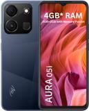 itel Aura 05i|Leather Finish|4000 Mah Battery|Type C Charging Support (Nebula Black, 32 GB) (2 GB RAM)