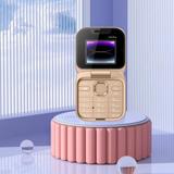 TOUCH 18 Rock X Flip Dual Sim |Keypad Mobile| with 1.8" Display Call & SMS Indicator (Gold)