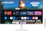 SAMSUNG M5 68.58 cm (27 inch) Full HD VA Panel with Mouse & Keyboard Control, OTT Apps, IoT Hub, Office 365, Workout Tracker, Multiple Ports, Speakers, Remote, Bluetooth Smart Monitor (LS27DM501EWXXL) (Response Time: 4 ms, 60 Hz Refresh Rate)