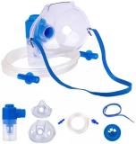 Control D Advanced Child & Adult Kit with Mouth Piece & Adjustable 8 ml Medicine Chamber Nebulizer (Transparent, Blue)