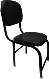 SCHOOL FURNITURE Leatherette Office Visitor Chair (Black, Pre-assembled)