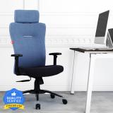 Durian Insight Standard High Back Office Chair Fabric Office Executive Chair (Blue, Knock Down)