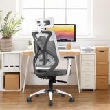 Vergo Transform High Back Office Chair for Home, Ergonomic Premium Mesh Office Executive Chair (White, Grey, DIY(Do-It-Yourself))