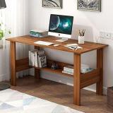 lukzer Laptop Study Table Office Home Workstation Modern Computer Desk Engineered Wood Study Table (Free Standing, Finish Color - (ST-005/Oak Brown / 110 x 55 x 77cm), DIY(Do-It-Yourself))