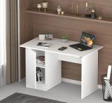 ANIKAA Henrik Study Table Engineered Wood Study Table (Free Standing, Finish Color - White, Optional Installation Available)