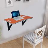 Muren Wall Mounted Study Table/Office Table Stand/Laptop Table Foldable/Work Table Solid Wood Study Table (Wall Mounted, Finish Color - orange, Pre-assembled)