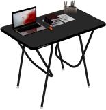 wow craft Multi Purpose Portable & Foldable Wooden Table/Desk for Home & Office Engineered Wood Study Table (Free Standing, Finish Color - Dark Wenge, Pre-assembled)