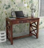 Allie Wood Rosewood (Sheesham) Solid Wood Study Table (Free Standing, Finish Color - Provincial Teak Finish, Pre-assembled)