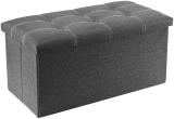 VICHAXAN Engineered Wood Standard Ottoman (Finish Color - grey, DIY(Do-It-Yourself))