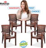 MAHARAJA Singham 102 for Home,Office | Comfortable, ArmRest | Bearing Capacity upto 200Kg Plastic Outdoor Chair (I Copper, Set of 4, Pre-assembled)