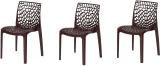 KITHANIA WEB CHAIR Plastic Outdoor Chair (BROWN, Pre-assembled)