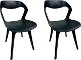 RATISON Dining Home Office Bedroom Kitchen Living Room Cafe CHAIR Plastic Outdoor Chair (BLACK, Set of 3, Pre-assembled)