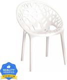 Nilkamal CRYSTAL-PP-WHITE-01 Plastic Outdoor Chair (WHITE, Pre-assembled)