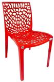 Optra web series Plastic Outdoor Chair (Red, Set of 2, Pre-assembled)