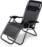 Lilac Metal Outdoor Chair (BLACK, Pre-assembled)