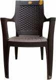 Anmol FEROZ 8003 SET OF 1 BROWN FULLY COMFORT Plastic Outdoor Chair (BROWN, Pre-assembled)