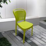 Furniture Yard Mango Salsa Plastic Chair/Stackable Plastic Chair/Strong & Sturdy Structure/ Plastic Outdoor Chair (Green, Pre-assembled)