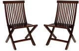 Deluxe furniture Louis Rosewood (Sheesham) Solid Wood Outdoor Chair (Mahogany Finish, Pre-assembled)