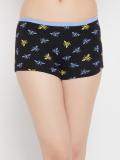 Clovia Women Boy Short Black Panty