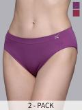 HRX by Hrithik Roshan Women Hipster Purple Panty