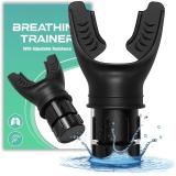 Dwiza Enterprise Breathing Trainer, Respiratory Muscle Trainer, Improve Breathing Ability Lung Breathing Trainer, Breathing Enhancer,Increased Sports Breathing Fitness (Black)