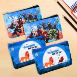 DISNEY Pencil Pouch Marvel Avengers Art Polyester Pencil Boxes (Set of 4, Black, Blue)