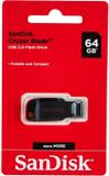 SanDisk Cruzer Blade Usb 2.0 Flash Drive 64 GB Pen Drive (Red&Black) 64 GB Pen Drive (Black, Red)