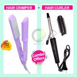 MARSELITE Combo of Newnova Hair Curler + Hair Crimper Machine for Girls (Crimper+Curler) Personal Care Appliance Combo (Hair Curler, Hair Styler)