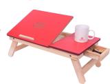 Kaupa High quality Wood Portable Laptop Table (Finish Color - RED, Pre Assembled)