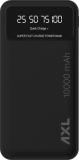 AXL 10000 mAh Power Bank (Black, Lithium Polymer, for Mobile)