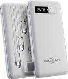 Callmate 10000 mAh 15 W Power Bank (White, Lithium Polymer, Fast Charging for Mobile)