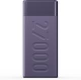 Ambrane 27000 mAh 20 W Power Bank (Deep Purple, Lithium Polymer, Quick Charge 3.0, Power Delivery 2.0 for Mobile, Tablet, Earbuds, Smartwatch, Trimmer, Speaker)