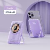 Rasta 10000 mAh 20 W Wireless Power Bank (Purple, Lithium Polymer, Power Delivery 2.0 for Mobile)