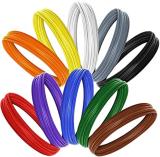 Qexle Premium Multicolor PLA Filament Set for 3D Pen 10 Colors, 5m Each High Quality Printer Filament (Multicolor)