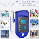 kiaan enterprises Oxygen Saturation Monitor, Heart Rate and SpO2 Level Oxygen Meter CE ROHS Pulse Oximeter (Blue)