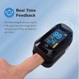 kiaan enterprises Portable Digital Fingertip Oximeter Oxygen Saturation Heart Rate Monitor OLED Pulse Oximeter (Black)