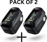 kiaan enterprises Oxygen Saturation Monitor, Heart Rate and SpO2 Level Oxygen Meter (Pack of 2) Pulse Oximeter (Black)