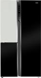 Haier 598 L Frost Free Triple Door Convertible Refrigerator  with 83% Convertible Fridge SpaceDigital Control Panel360 Degree CoolingMagic Convertible ZoneExpert Inverter 3-Door Black White Glass, HRT-683KWG-P