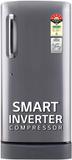 LG 185 L Direct Cool Single Door 5 Star Refrigerator with Base Drawer  with Smart Inverter Compressor, Smart Connect, Fast Ice Making Shiny Steel, GL-D201APZU
