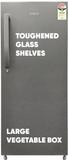 CANDY 190 L Direct Cool Single Door 4 Star Refrigerator  with Jumbo Fruit and vegetable Box , Stabilizer Free Operation Brushline Silver, CSD2004SS