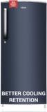 Haier 205 L Direct Cool Single Door 3 Star Refrigerator with Base Drawer  with DEFT TechnologyLarge Storage Space Graphite Black, HED-213MB-N