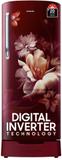 SAMSUNG 183 L Direct Cool Single Door 5 Star Refrigerator with Base Drawer  with Digital Inverter Midnight Blossom Red, RR20D2825RZ/NL