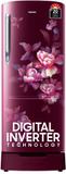 SAMSUNG 183 L Direct Cool Single Door 5 Star Refrigerator with Base Drawer  with Digital Inverter Himalayan Poppy Red, RR20D2825HN/NL