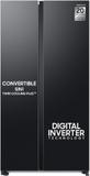 Samsung 653 L Frost Free Side by Side 3 Star Refrigerator Black DOI, RS76CG8113