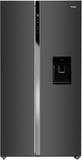 Haier 596 L Frost Free Side by Side 3 Star Refrigerator Graphite Black, HRS-682WGKU1