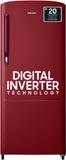 SAMSUNG 183 L Direct Cool Single Door 2 Star Refrigerator  with Digital Inverter Scarlet Red, RR20C2412RH/NL